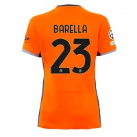 Dámy Fotbalový dres Inter Milan Nicolo Barella #23 2023-24 Třetí Krátký Rukáv